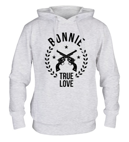 Толстовка с капюшоном «Bonnie, true love»