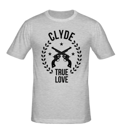 Мужская футболка Clyde, true love