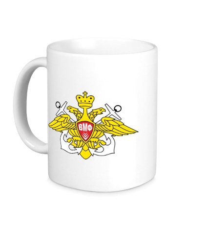 Керамическая кружка «Герб ВМФ России»