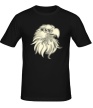 Мужская футболка «Орел голова свет» - Фото 1