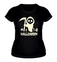 Женская футболка Halloween Death Glow