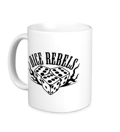 Керамическая кружка «Dice Rebels Rock»