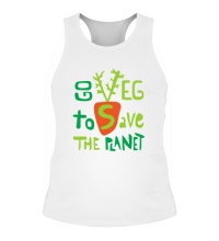 Мужская борцовка Go veg to save the planet