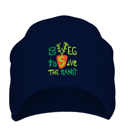 Шапка Go veg to save the planet