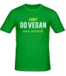 Мужская футболка «Go Vegan Save Animals» - Фото 1