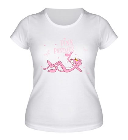 Женская футболка Розовая пантера отдыхает