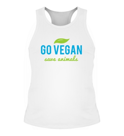 Мужская борцовка «Go Vegan Save Animals»