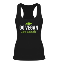 Женская борцовка Go Vegan Save Animals