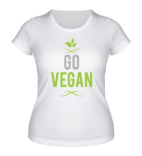Женская футболка Go Vegan