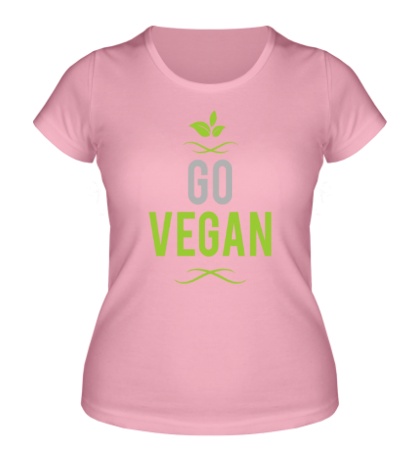 Купить женскую футболку Go Vegan