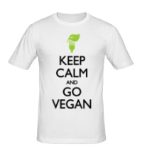 Мужская футболка Keep Calm and go Vegan