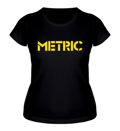 Женская футболка «Metric»