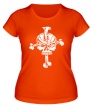 Женская футболка «Череп на кресте» - Фото 1