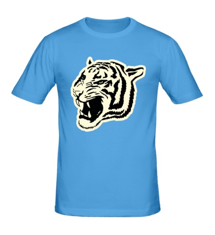 Мужская футболка «Светящийся тигр»