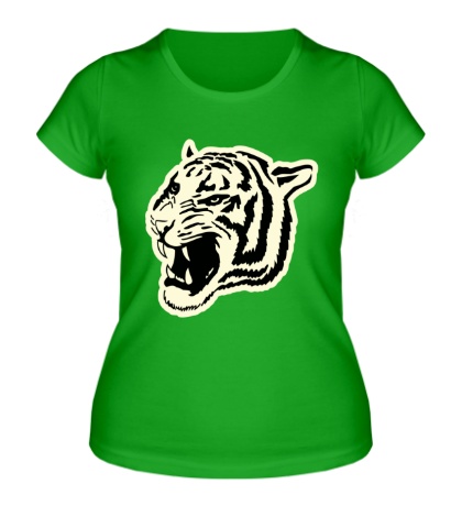 Купить женскую футболку Светящийся тигр