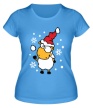 Женская футболка «Барашек и снежок» - Фото 1
