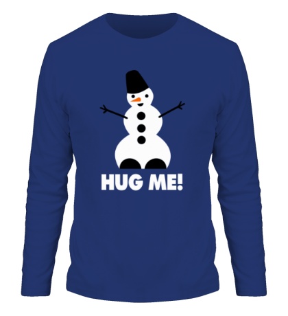 Мужской лонгслив Snowman: Hug me