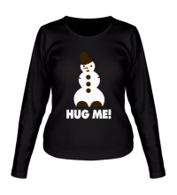 Женский лонгслив Snowman: Hug me