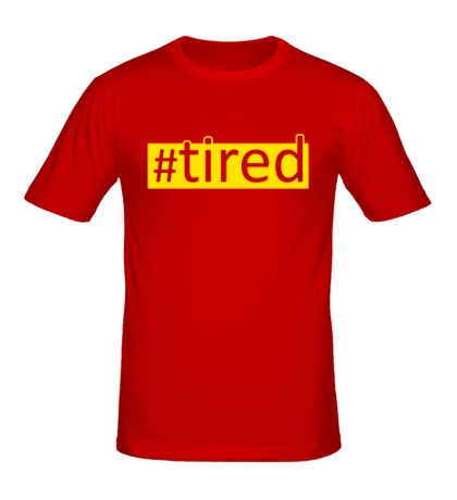 Купить мужскую футболку Tired