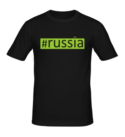 Мужская футболка Russia Tag