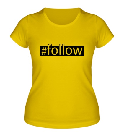 Купить женскую футболку Follow