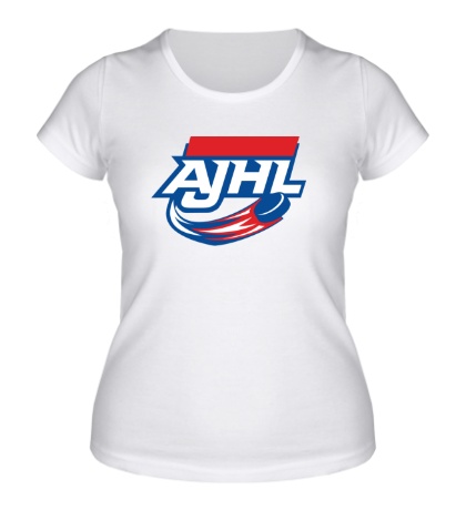 Женская футболка AJHL, Hockey League