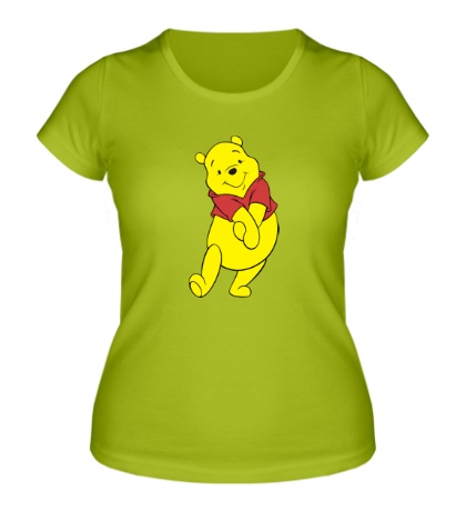 Женская футболка Радостный Винни Пух