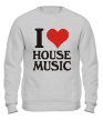 Свитшот «I Love House Music» - Фото 1