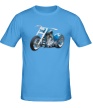 Мужская футболка «Мотоцикл» - Фото 1