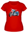 Женская футболка «Мотоцикл» - Фото 1