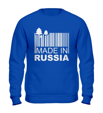 Свитшот Made in Russia: Barcode