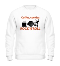 Свитшот Coffee, cookies, Rock-n-Roll