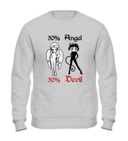 Свитшот 50% Angel 50% Devil