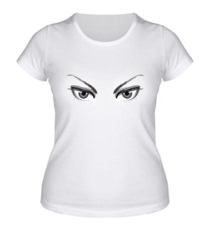 Женская футболка «Глаза девушки»