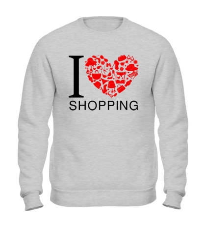 Свитшот «Я люблю шоппинг»