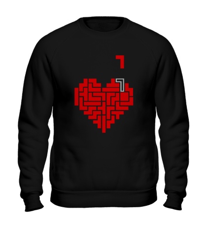 Свитшот «Heart tetris сердце тетрис»