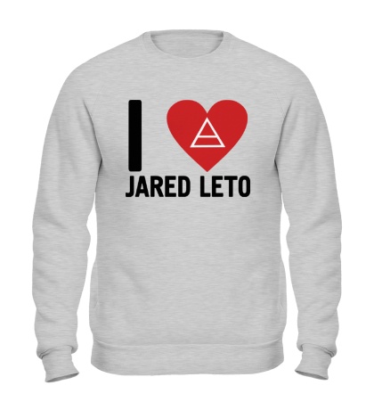 Свитшот «I love Jared leto»