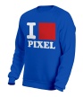 Свитшот «I love pixel, я люблю пиксили» - Фото 10