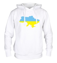Толстовка с капюшоном Карта Украины