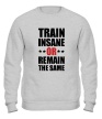 Свитшот «Train insane or remain the same» - Фото 1