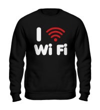 Свитшот I love Wi Fi