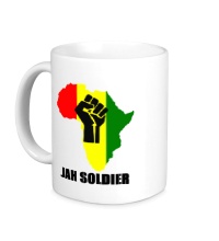 Керамическая кружка Jah Soldier
