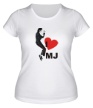 Женская футболка «I Love Michael Jackson» - Фото 1