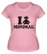 Женская футболка «I Love Minimal» - Фото 1