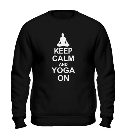 Свитшот Keep calm and yoga on
