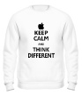 Свитшот «Keep calm and think different» - Фото 1