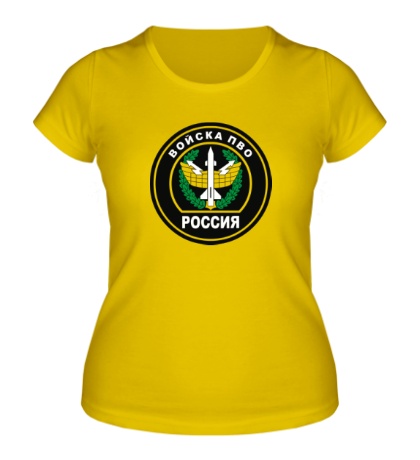 Женская футболка «Войска ПВО России»