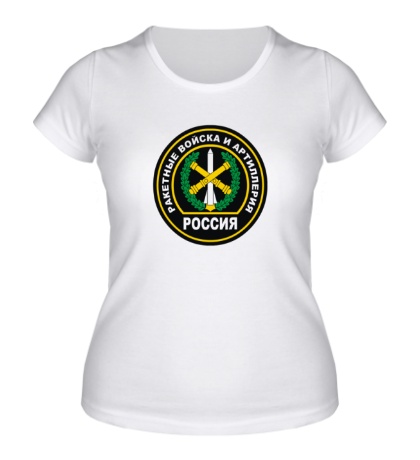 Женская футболка «Ракетные войска России»