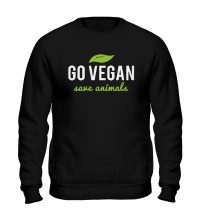 Свитшот Go Vegan Save Animals