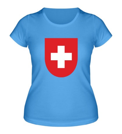 Женская футболка Switzerland Coat